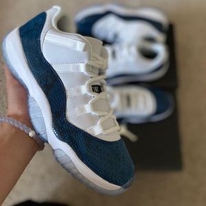 Air Jordan Blue Snakeskin Retro 11s